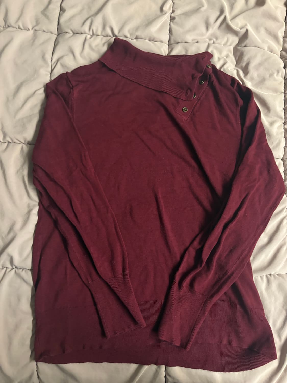 vtg 레드 사이드버튼 니트 상품이미지3