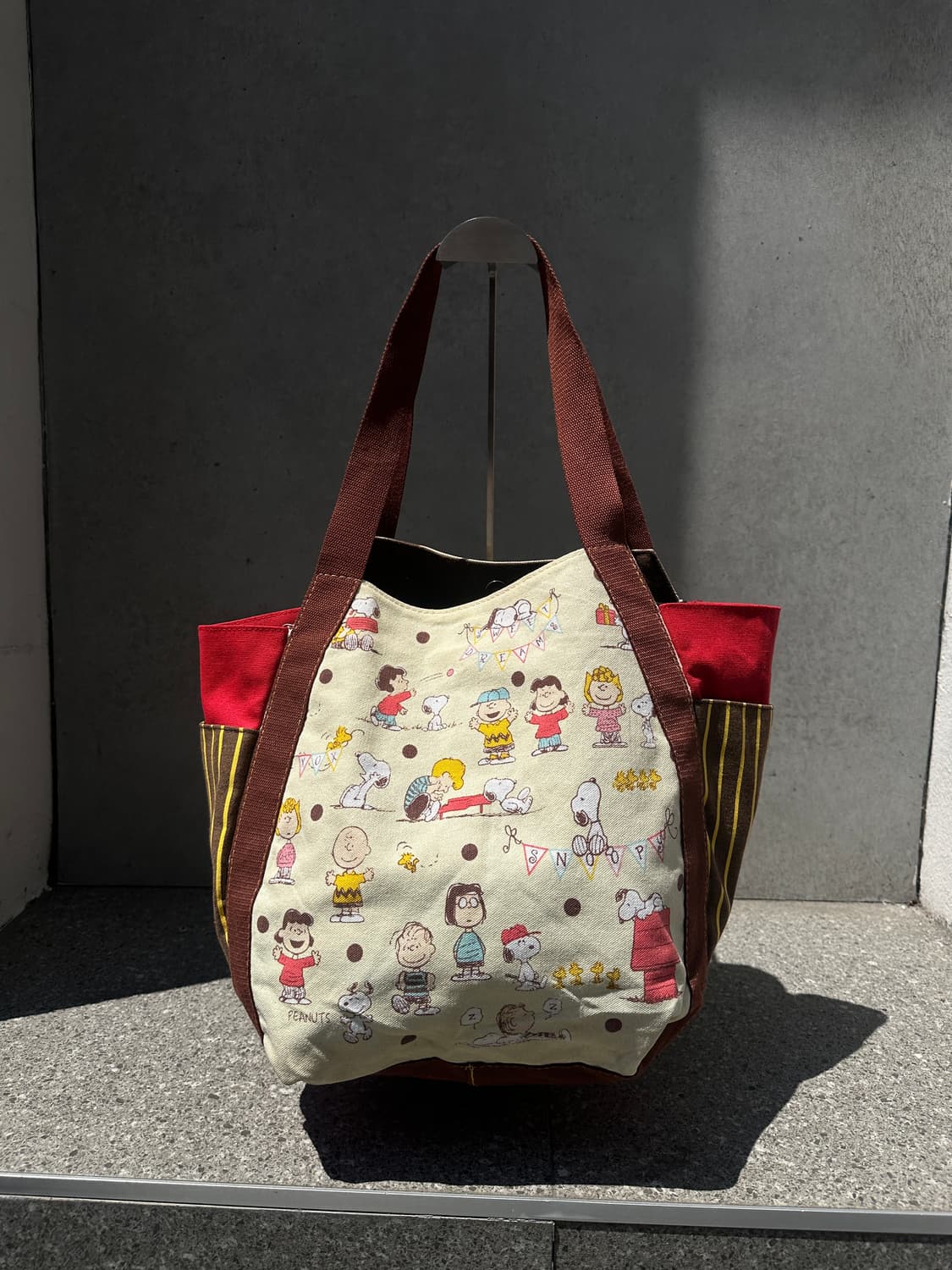 피너츠 스누피(Peanuts) 올스타 캐릭터 캔버스 벌룬 토트백 상품이미지1