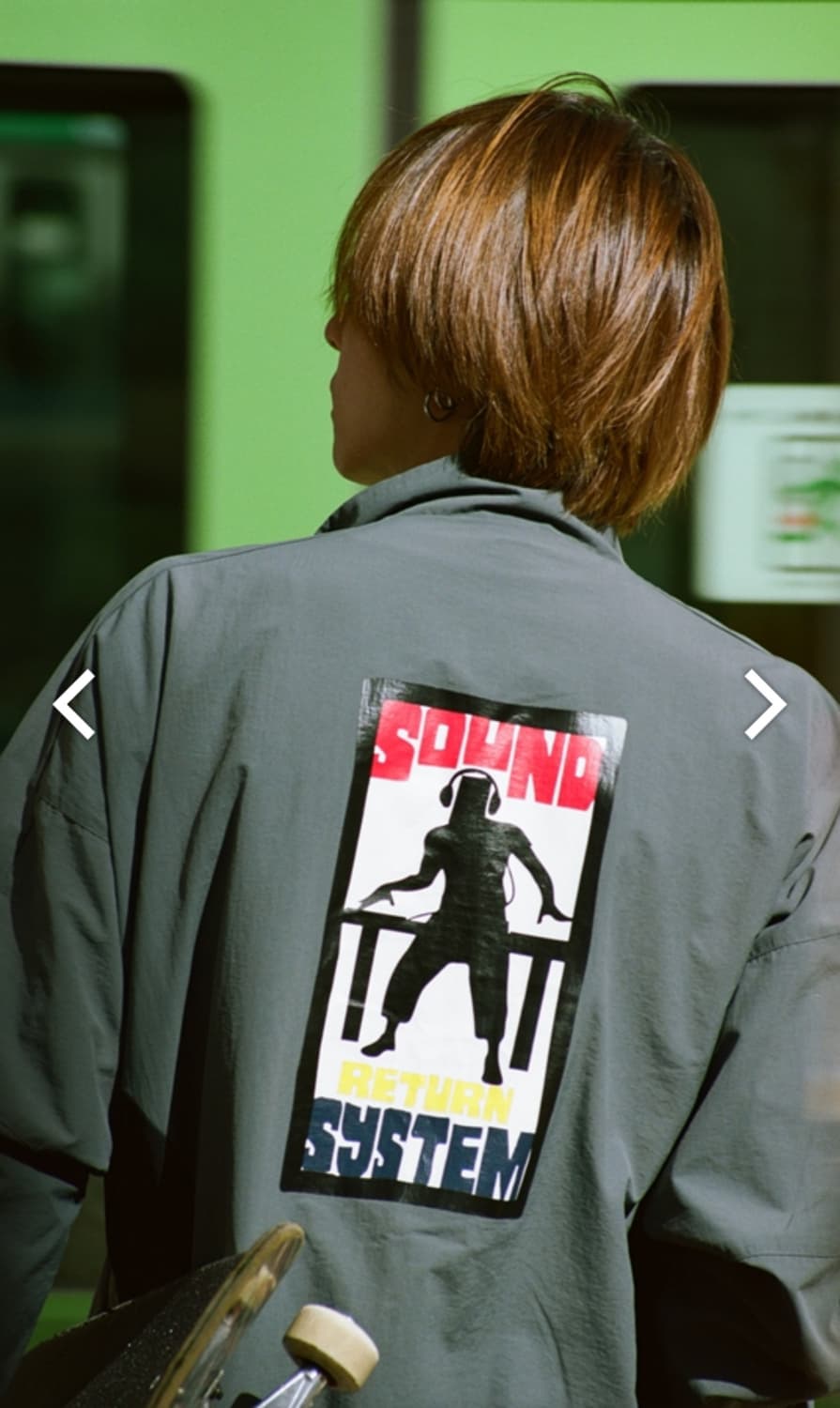 리복X발란사 트랙자켓 그레이 바람막이 상품이미지3