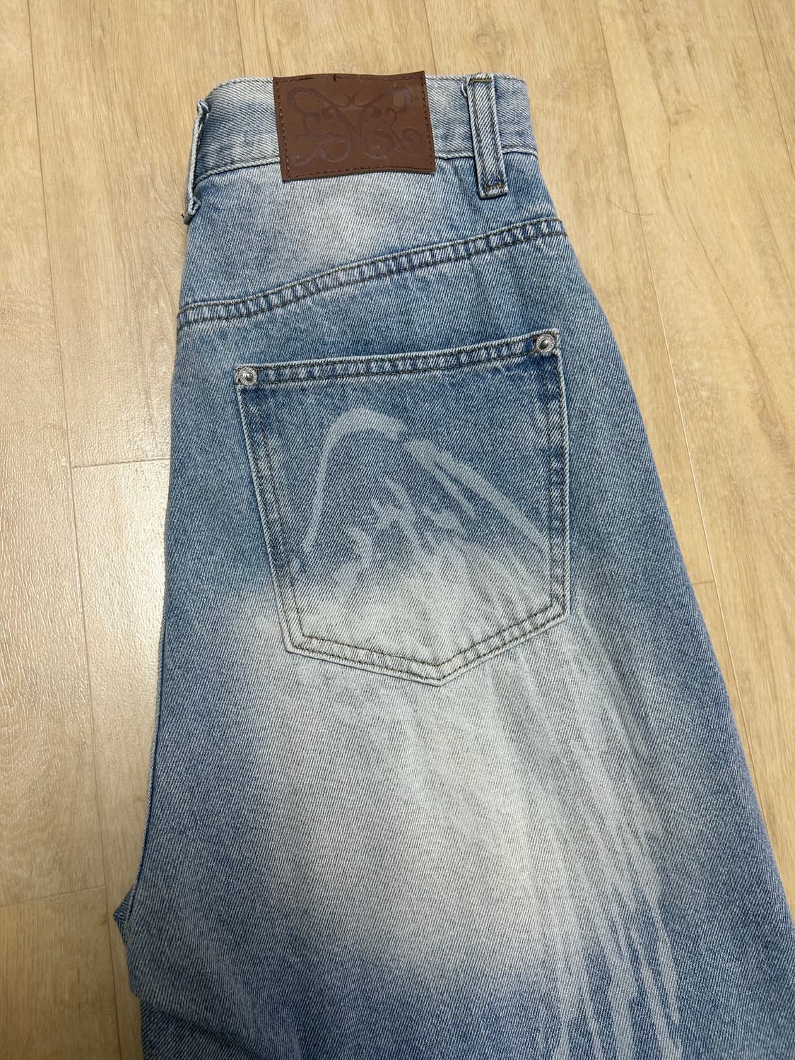 엔젤 빈티지 워싱 핀턱팬츠 (BLUE) F25QD891 상품이미지2