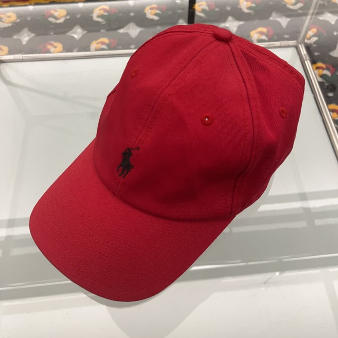 폴로 랄프로렌 빈티지 레트로 비비드레드 볼캡 C08436 상품이미지3