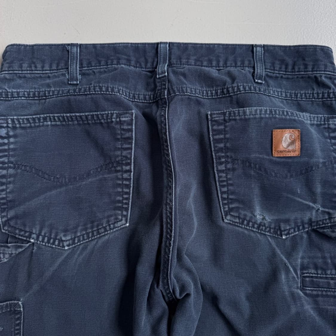 칼하트 OG 가죽패치 카펜터 페이딩 와이드 워크팬츠 상품이미지7