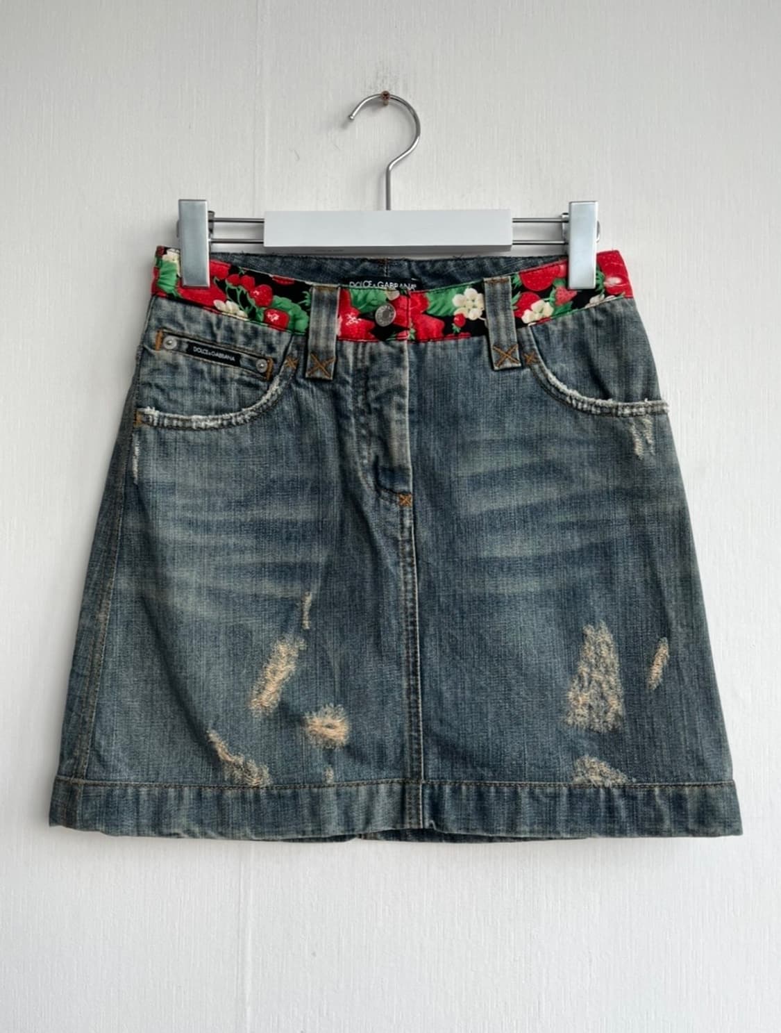 Dolce & Gabbana  스트로베리 데님 스커트 상품이미지1