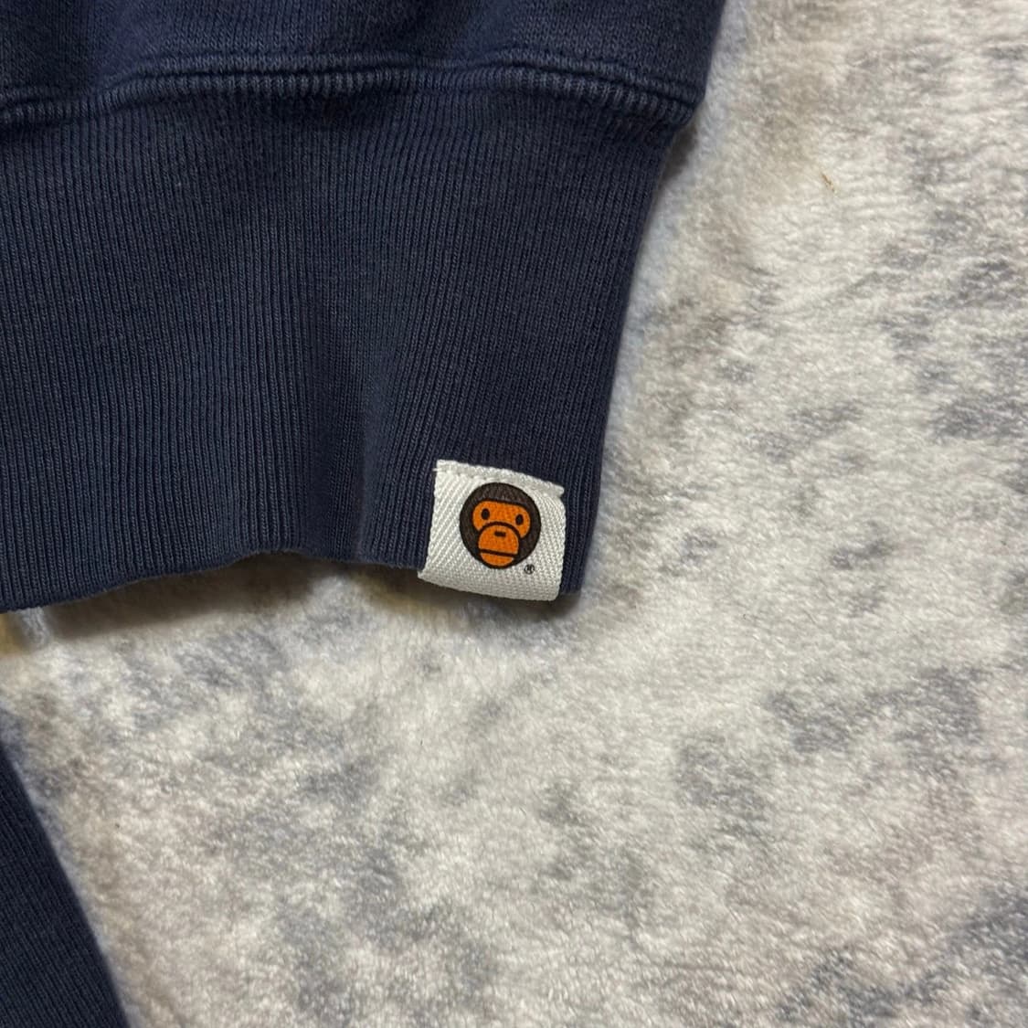 OG 베이프 x 카우스 베이비 마일로 후드티 네이비 상품이미지8