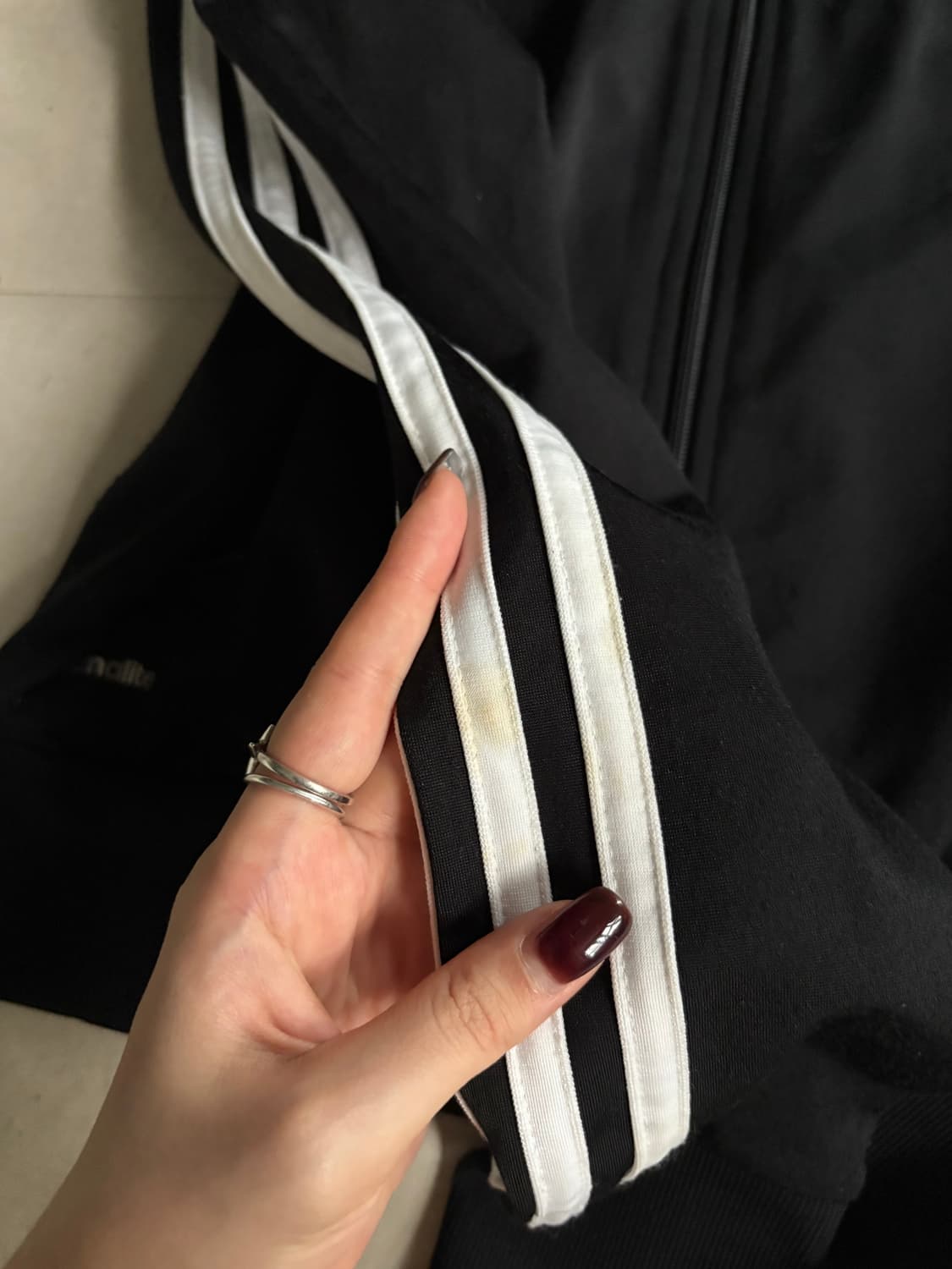 아디다스 블랙 슬림핏 져지 상품이미지8