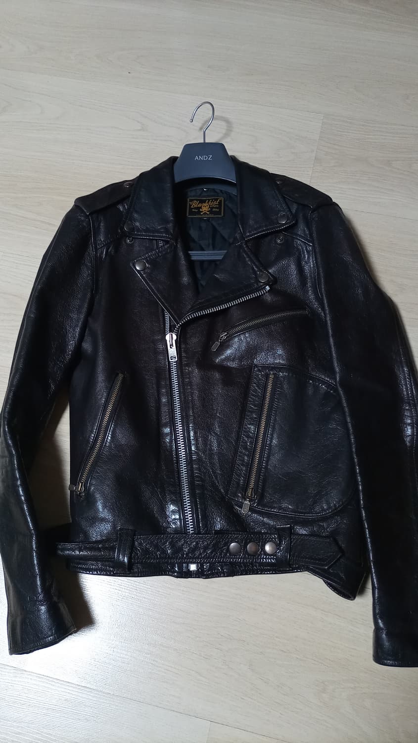 디아프바인X블랙키스트 가죽 라이더 자켓M 상품이미지1
