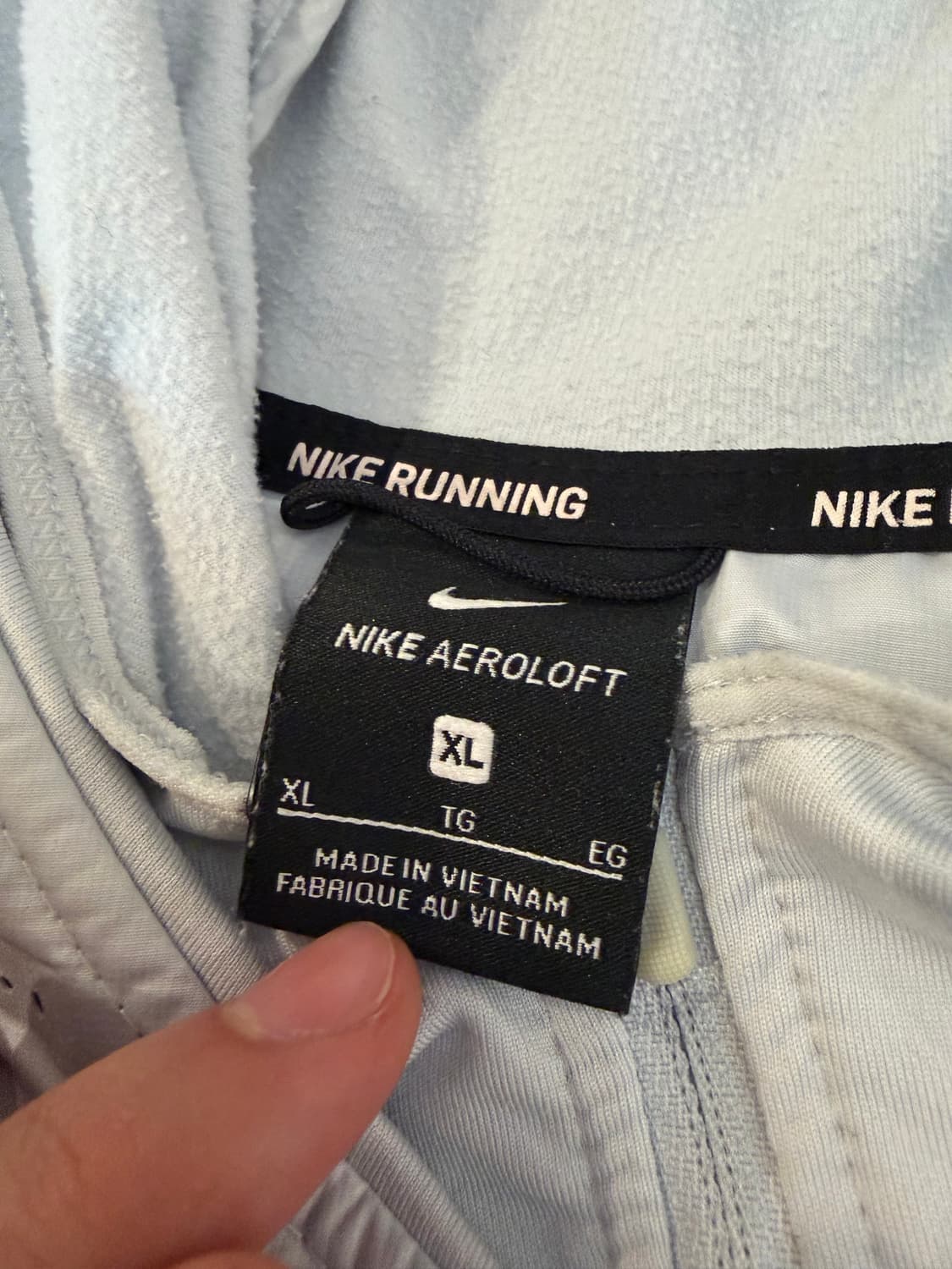 나이키 에어로로프트 다운 롱슬리브 경량패딩 스카이블루 소라색 상품이미지5