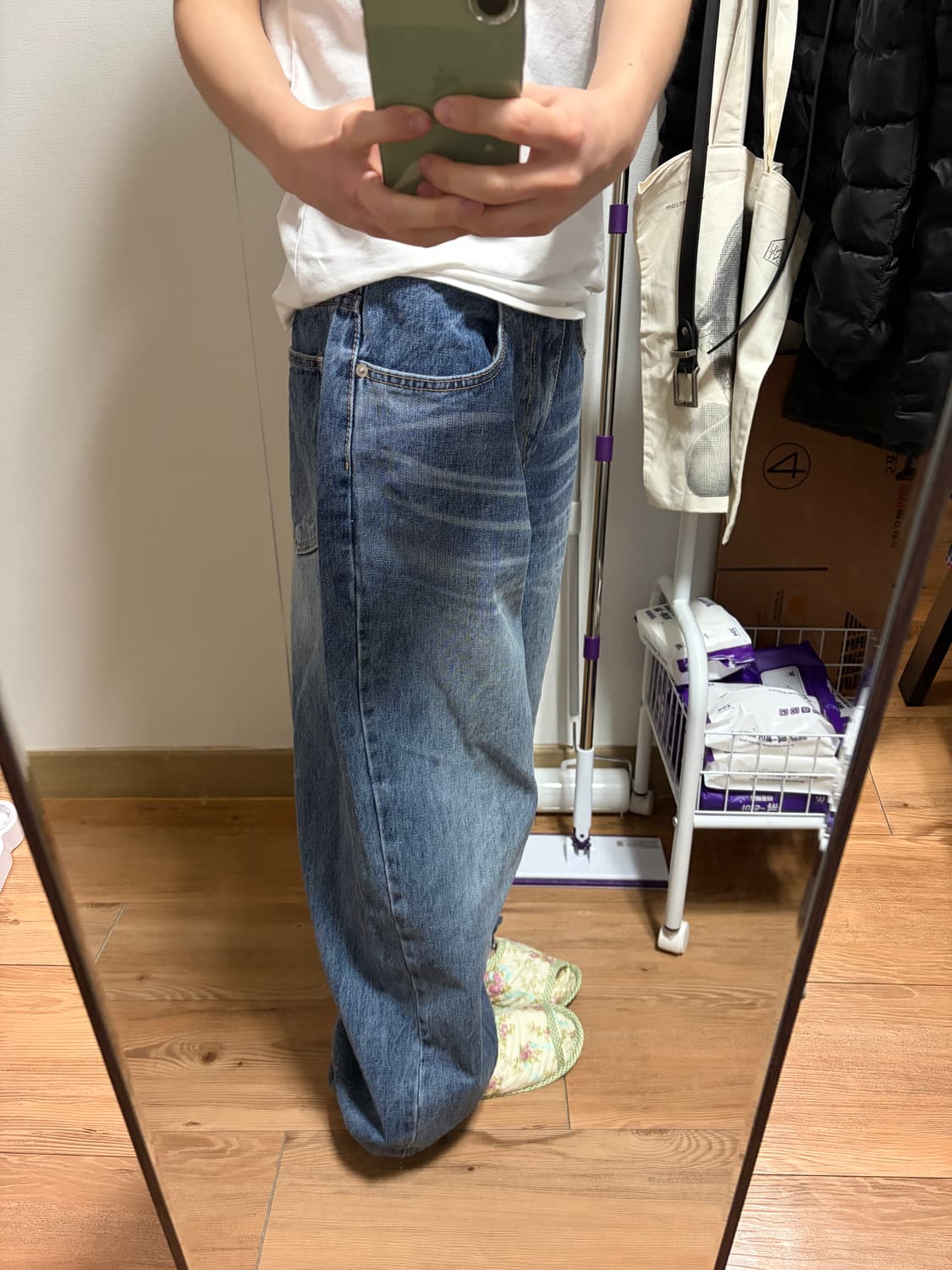 캣워싱 데님팬츠 상품이미지2