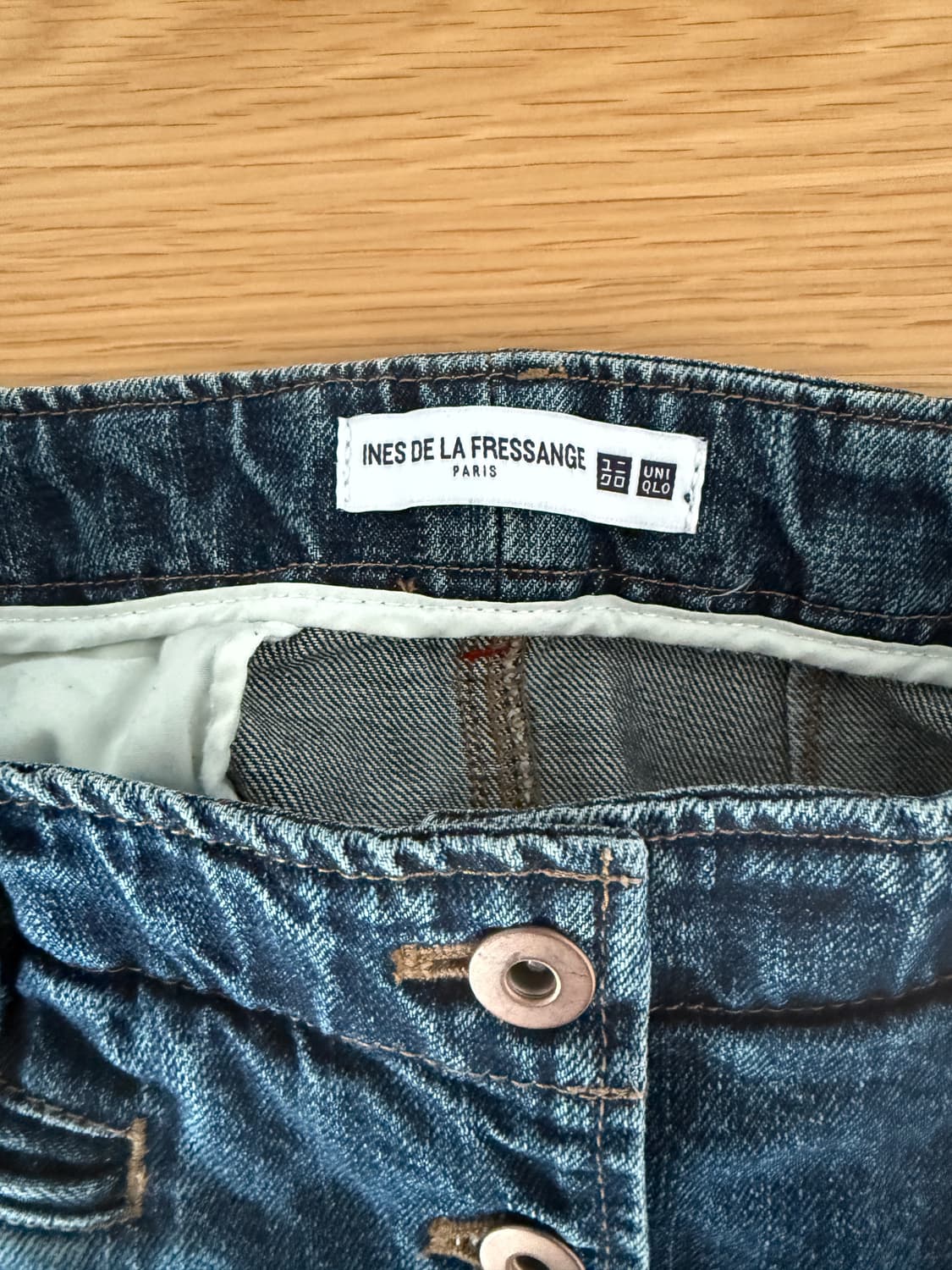 INES DE LA FRESSANGE X UNIQLO 데님 스커트 상품이미지5