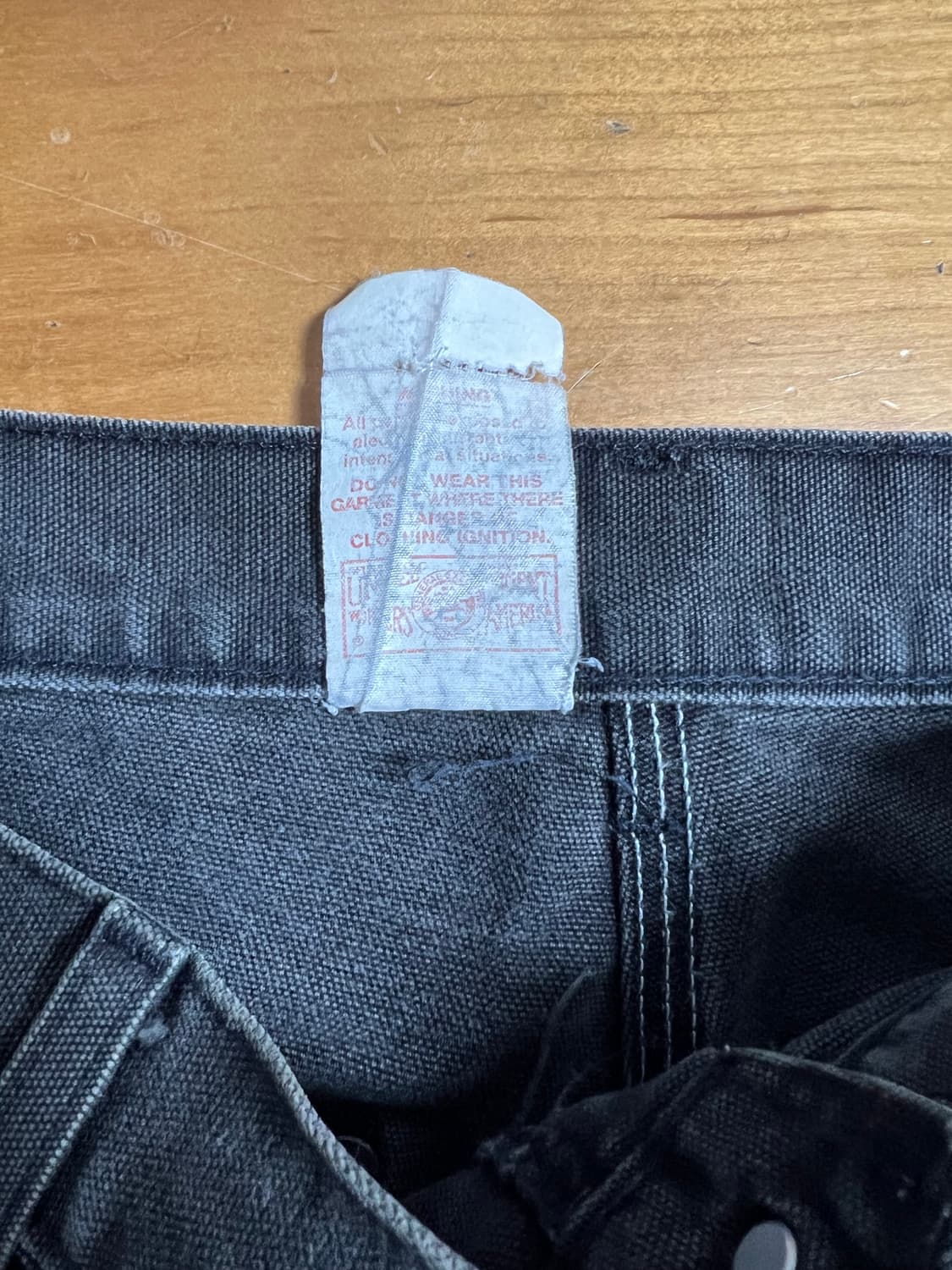 Rare) 90s carhartt b01 칼하트 더블니 blk 33x30 상품이미지3