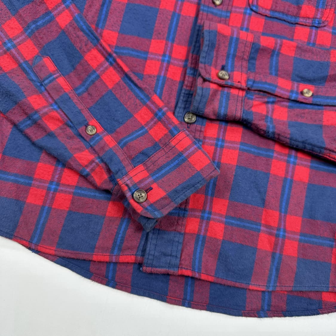 홀리스터 포켓 레드 타탄 체크셔츠 (S 여성추천) 상품이미지4