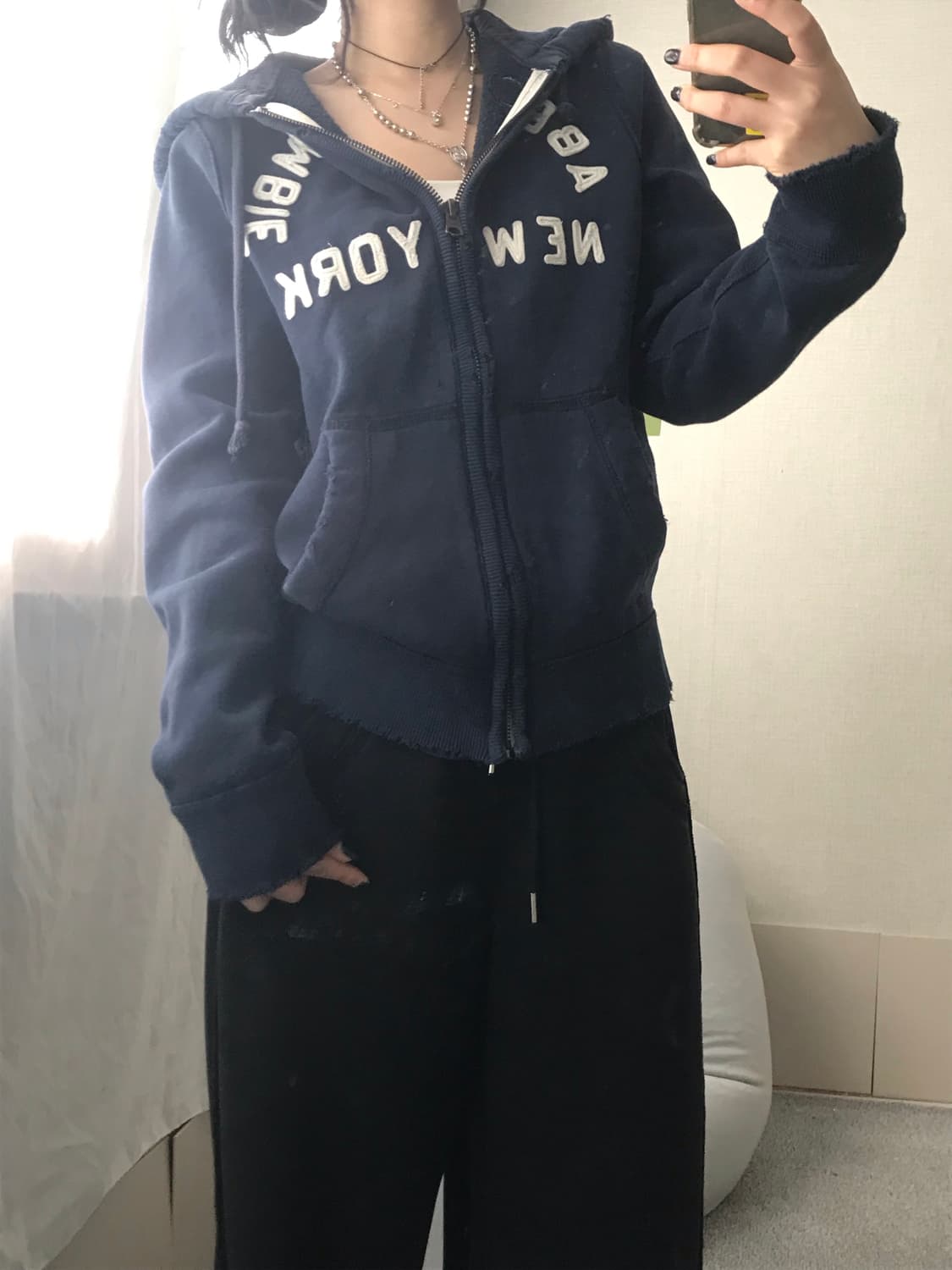 아베크롬비 네이비 후드집업 상품이미지5