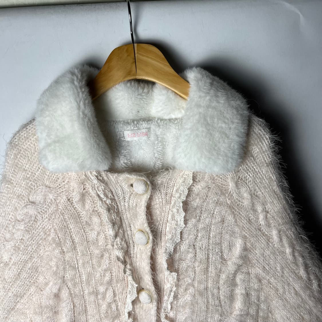 [LIZ LISA] 리즈리사 히메 퍼 니트 케이프 상품이미지2