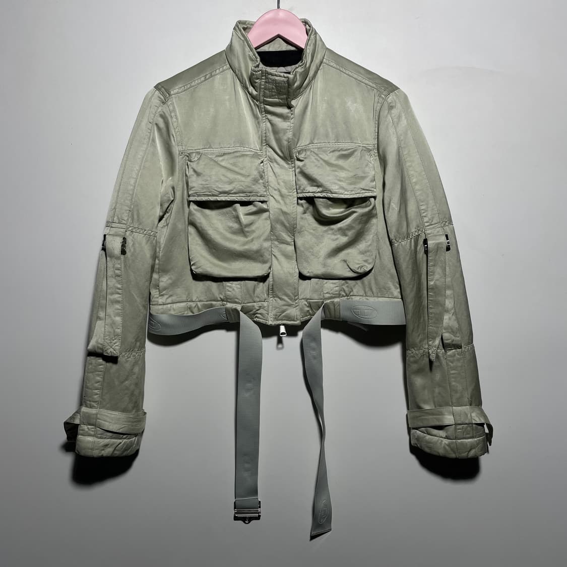 디젤 G-Tali 린넨 블렌드 크롭 자켓 상품이미지2