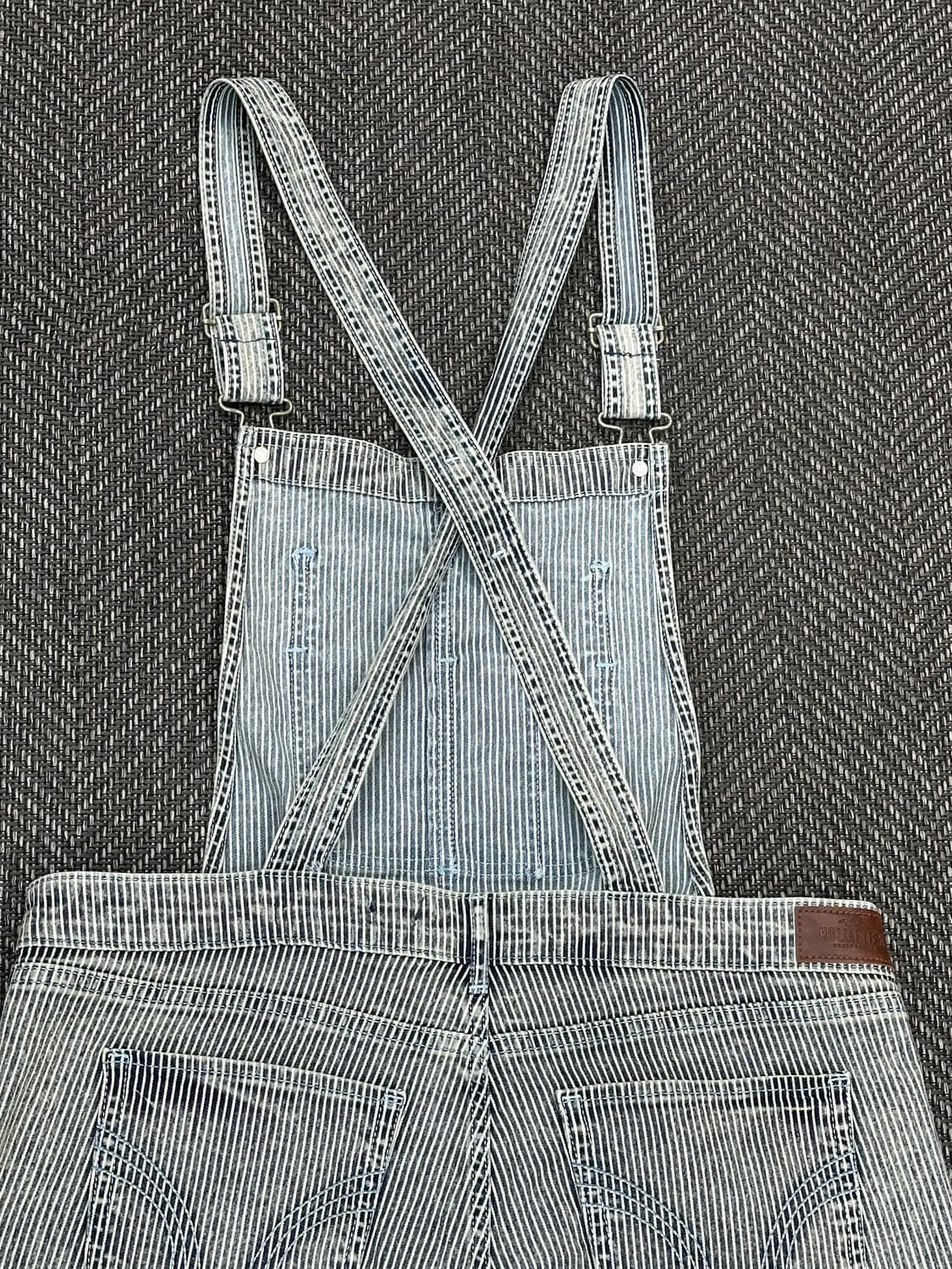 홀리스터 데님 스트라이프 오버롤 상품이미지3