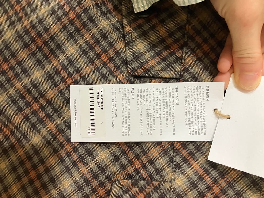 브랜다브랜든 체크 미니스커트 상품이미지3