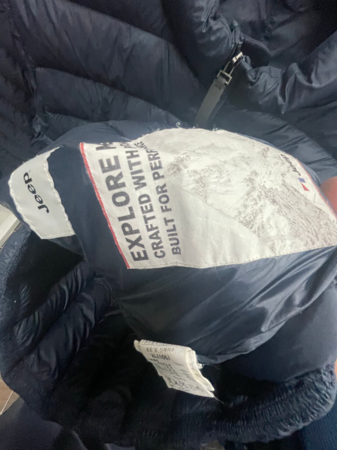 지프 네이비 경량패딩105 상품이미지4