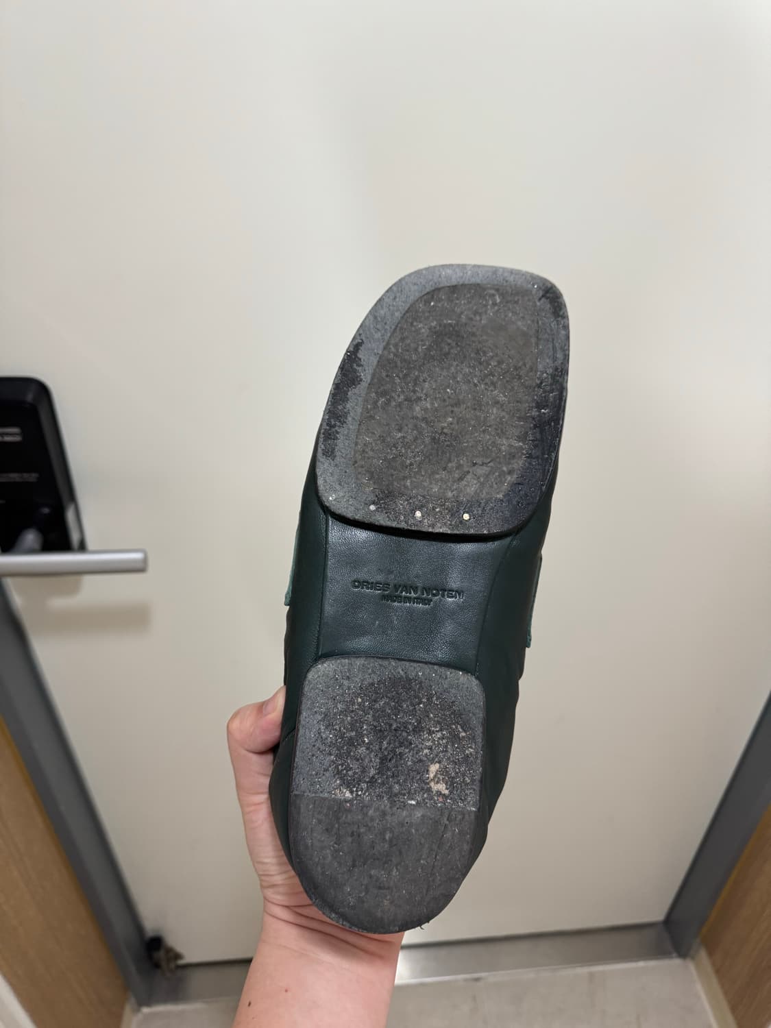 드리스반노튼 패디드 로퍼 다크그린 45사이즈 상품이미지6