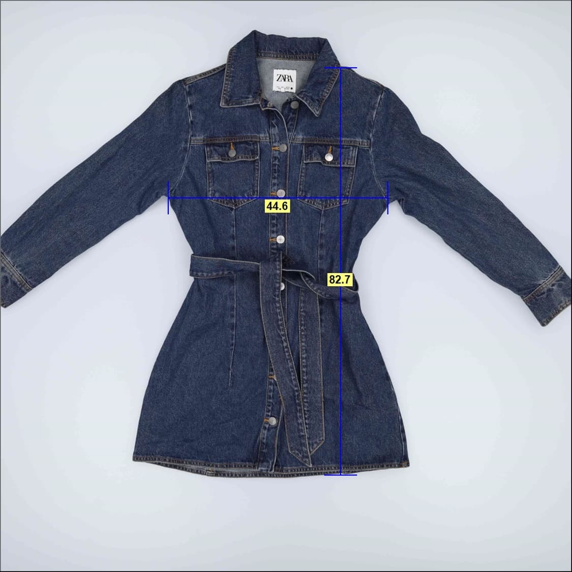 [EUR L] 자라 여성 데님 원피스 1223H1 상품이미지5