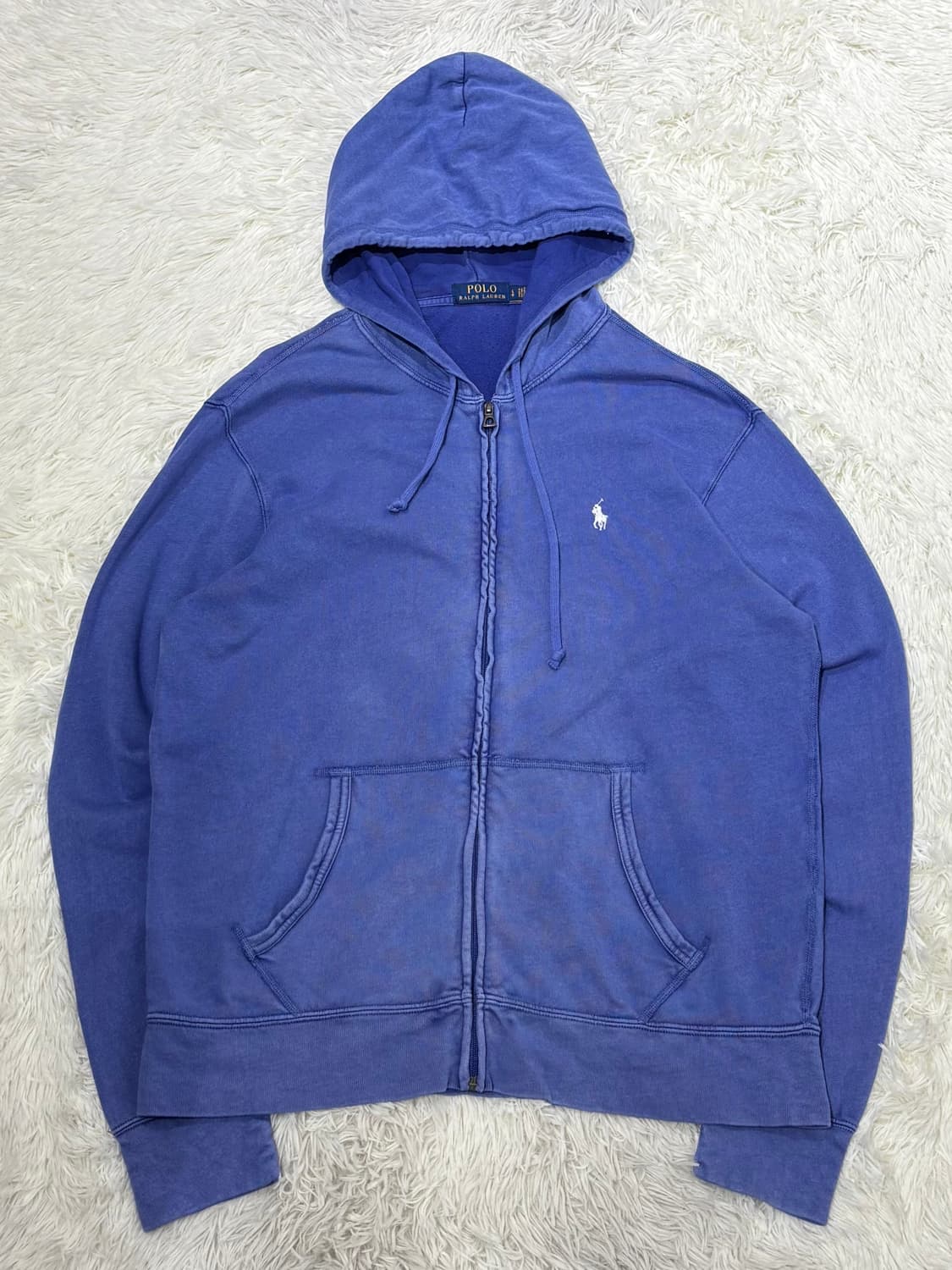 폴로랄프로렌 qr 화이트포니 워싱 후드집업 상품이미지3