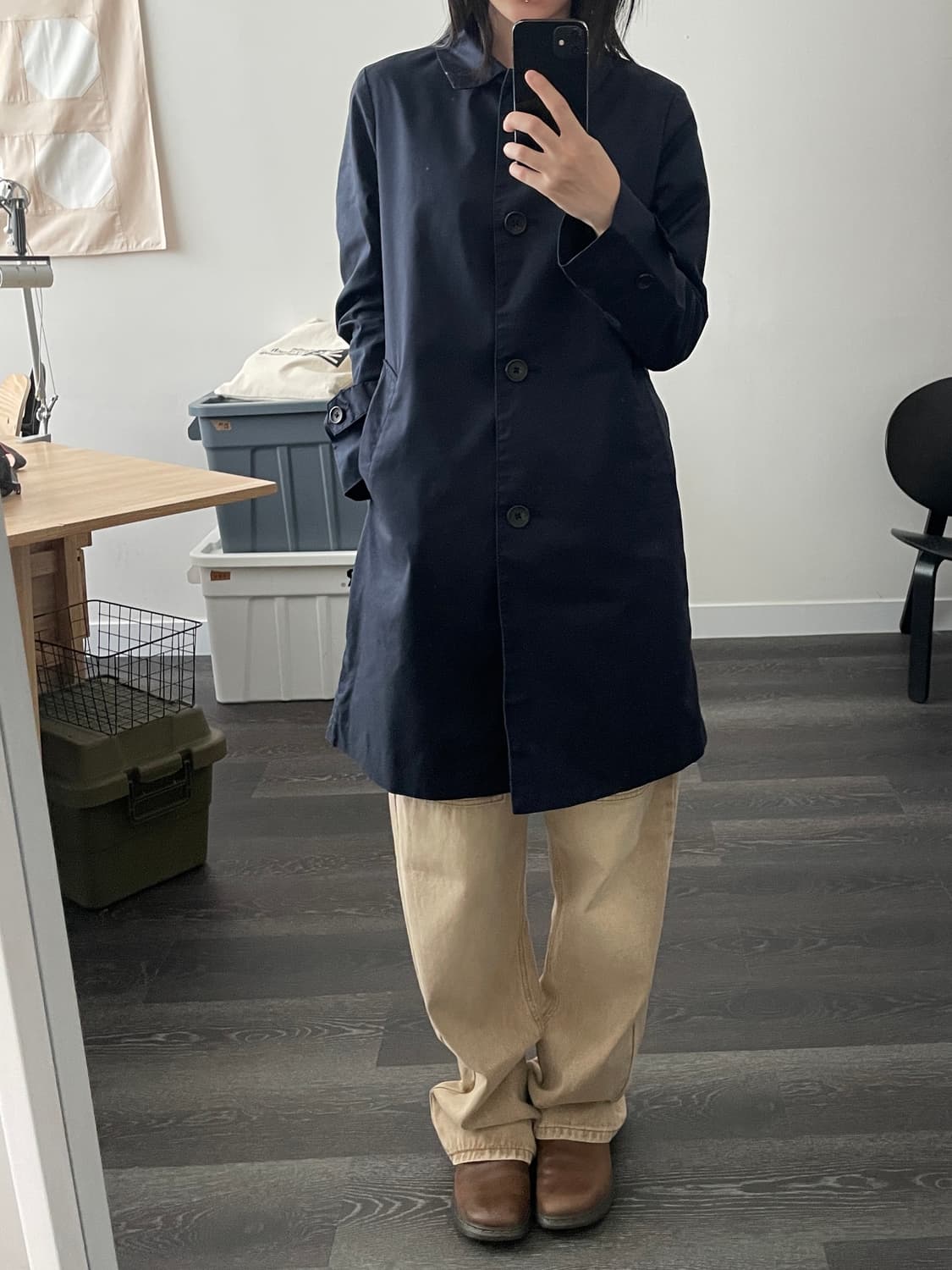 Navy Coat (착용컷) 상품이미지8
