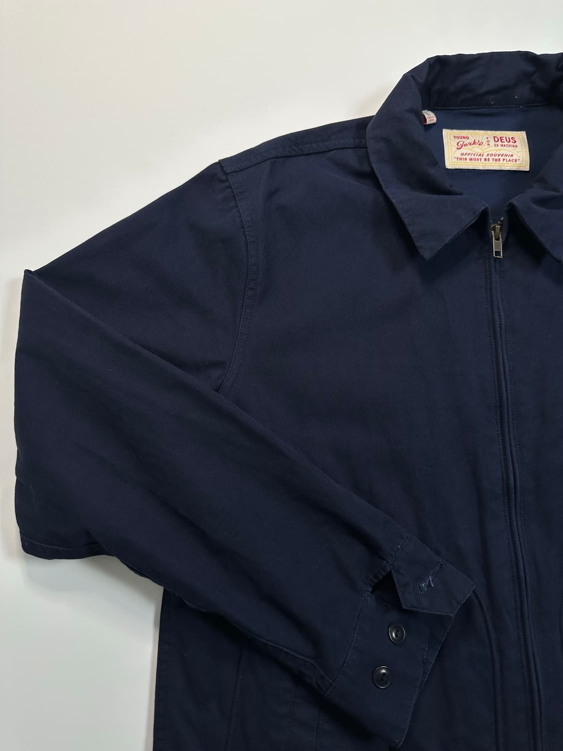 데우스 네이비 코튼 자켓 상품이미지2