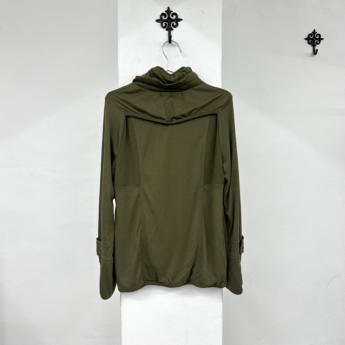 khaki shirring details jacket 상품이미지4