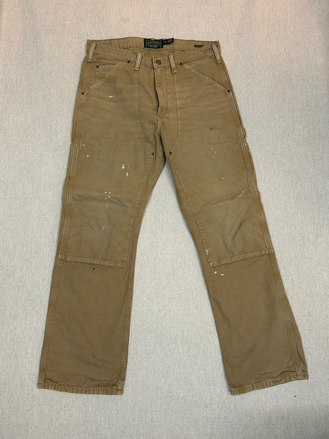 32x32 폴로 랄프로렌 캔버스 카펜터 더블니 페인트 팬츠 상품이미지1