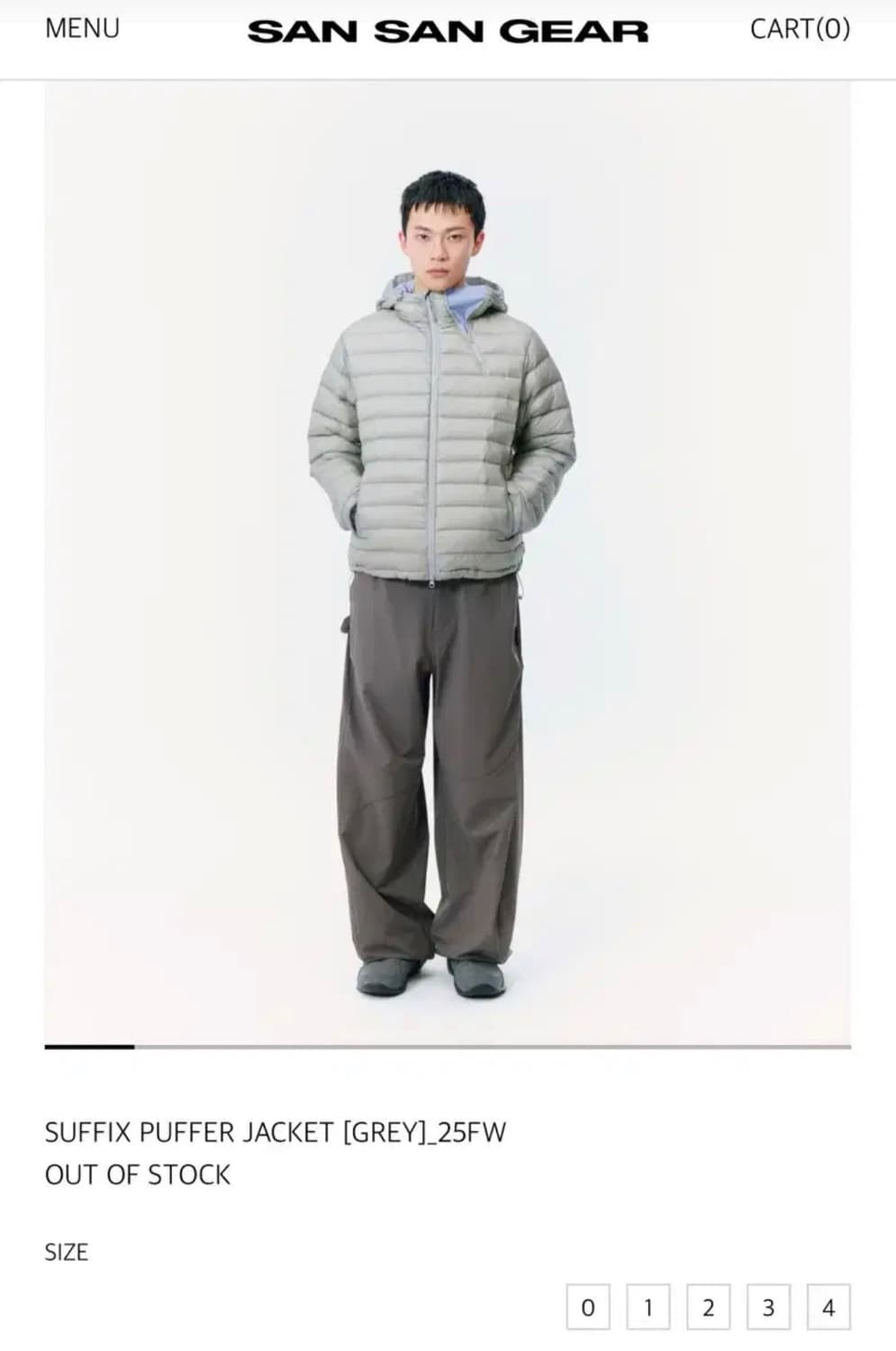 산산기어 25FW SUFFIX GREY 01 상품이미지1