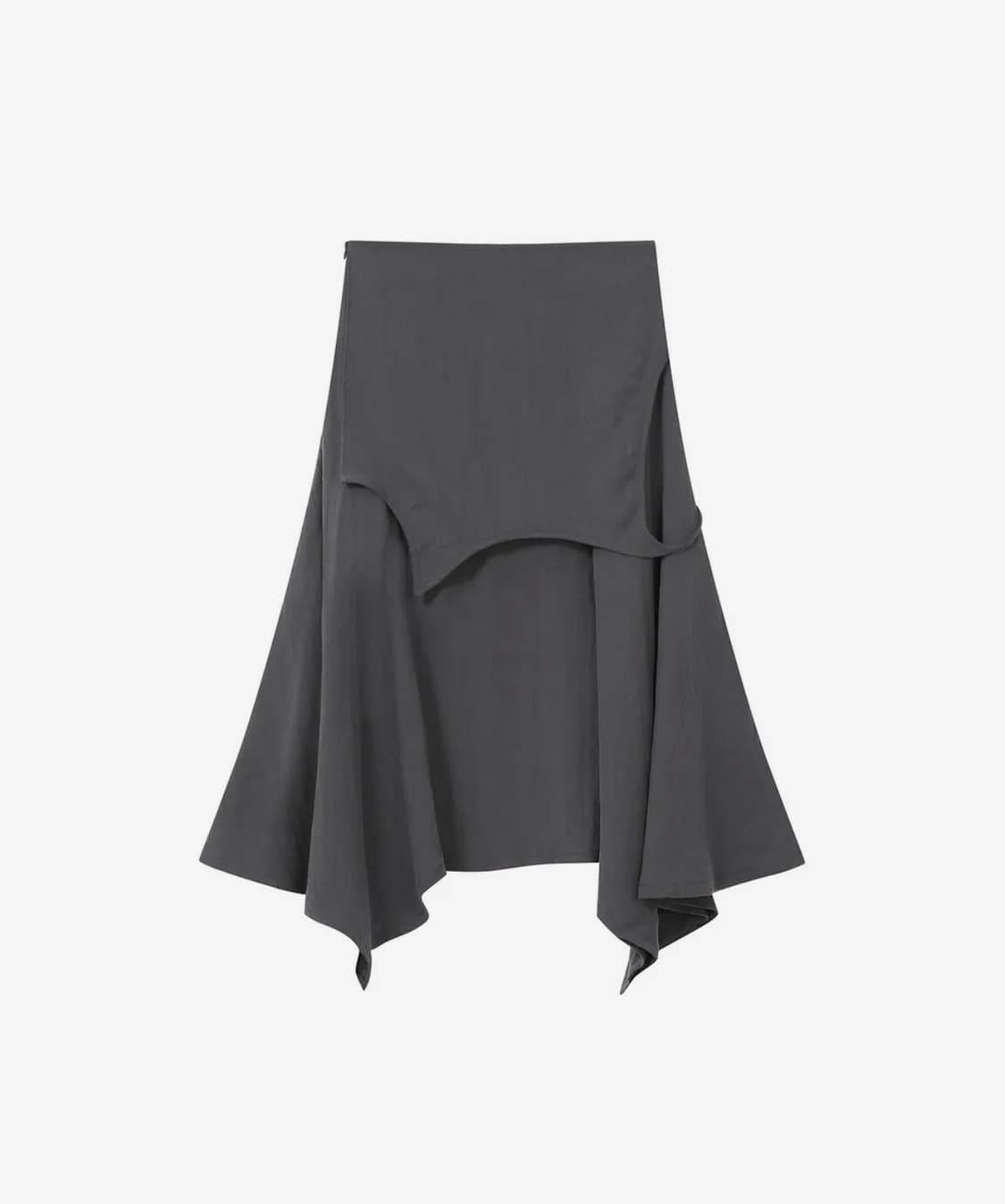 Flutter folding Skirt CHARCOAL 상품이미지2