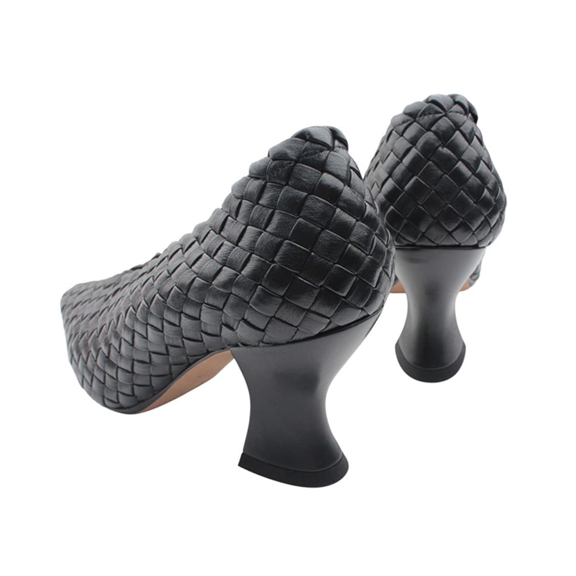 보테가 베네타 블랙 위빙 하이뱀프 슈즈 35 상품이미지4