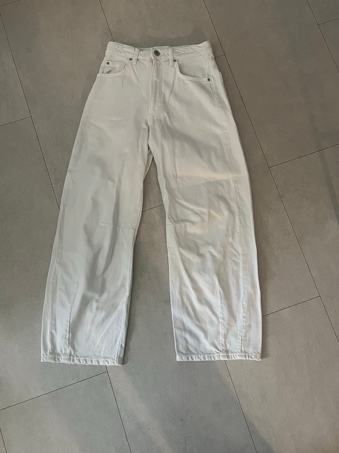 자라 화이트 데님팬츠 32 상품이미지1