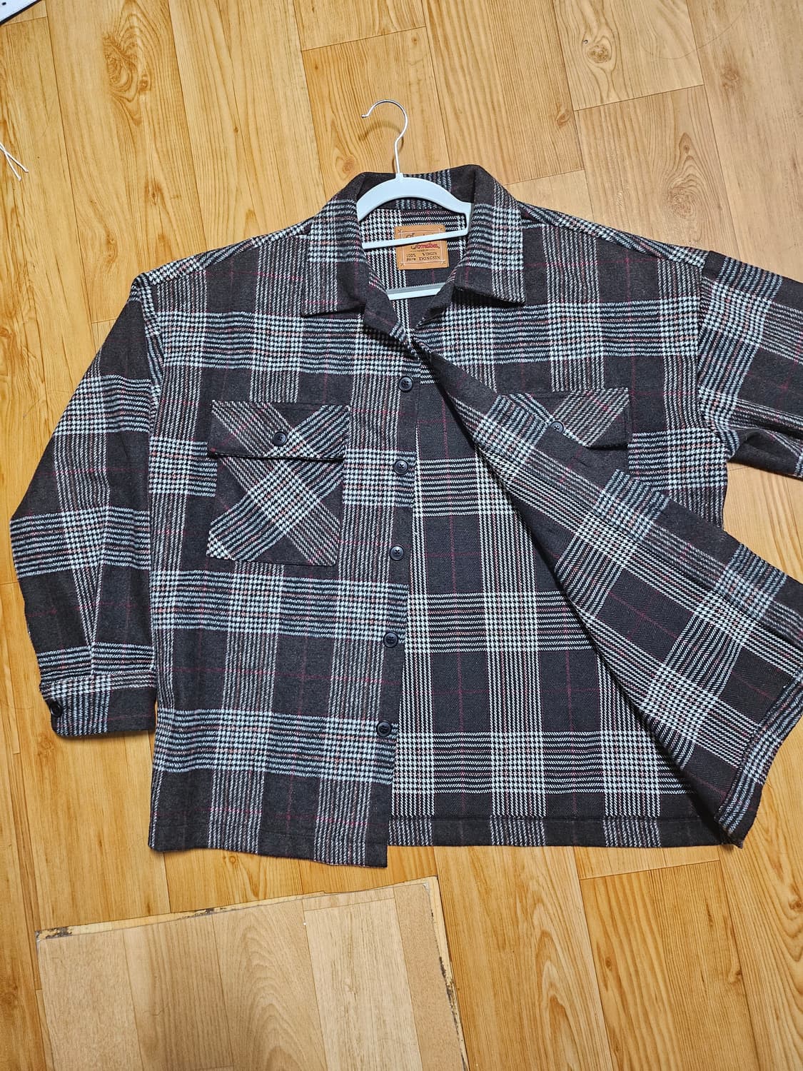 빈티지 체크셔트 상품이미지2