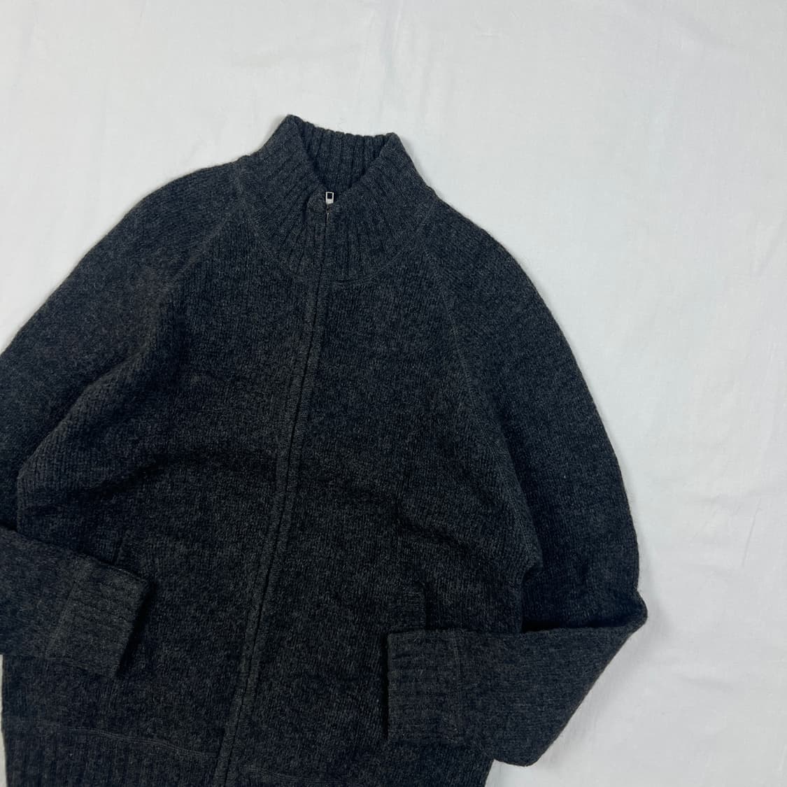 90‘s 유니클로 uniqlo 울 니트 집업 상품이미지3