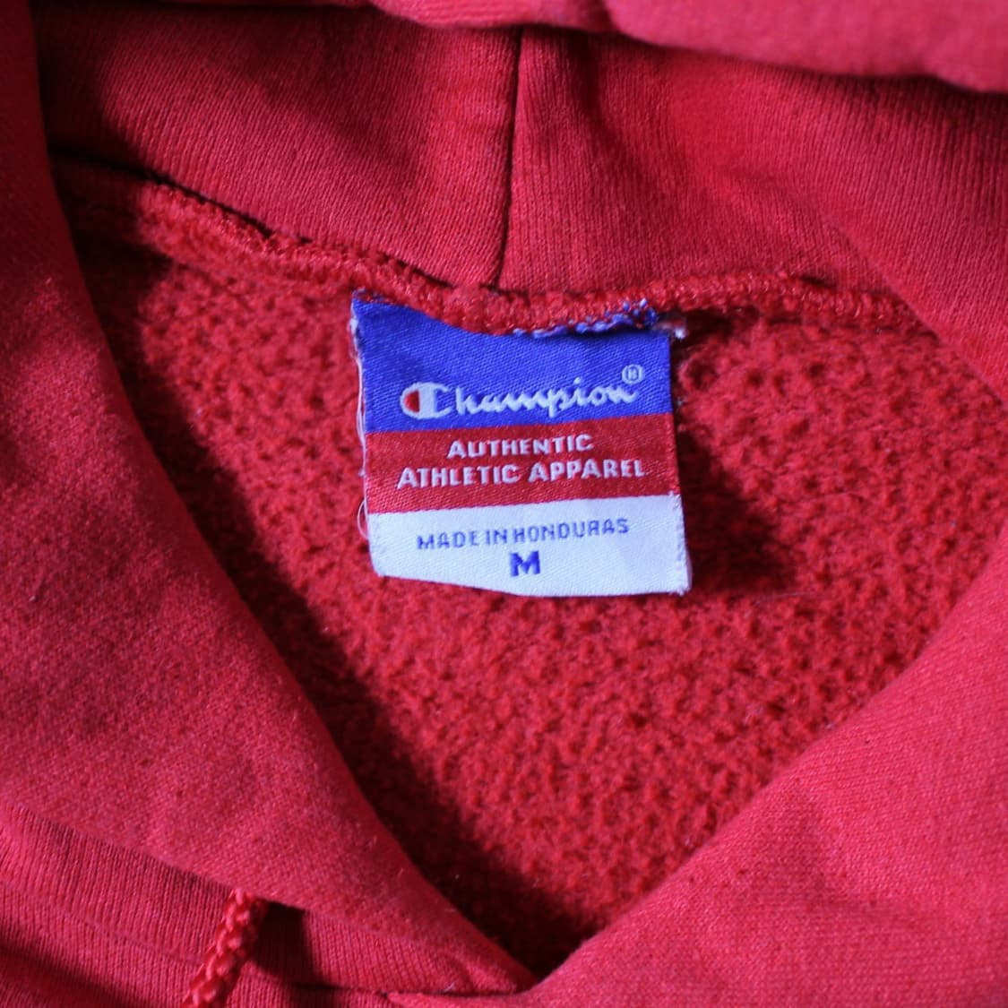 Champion 챔피온 프린팅 기모 레드 후드티  상품이미지4