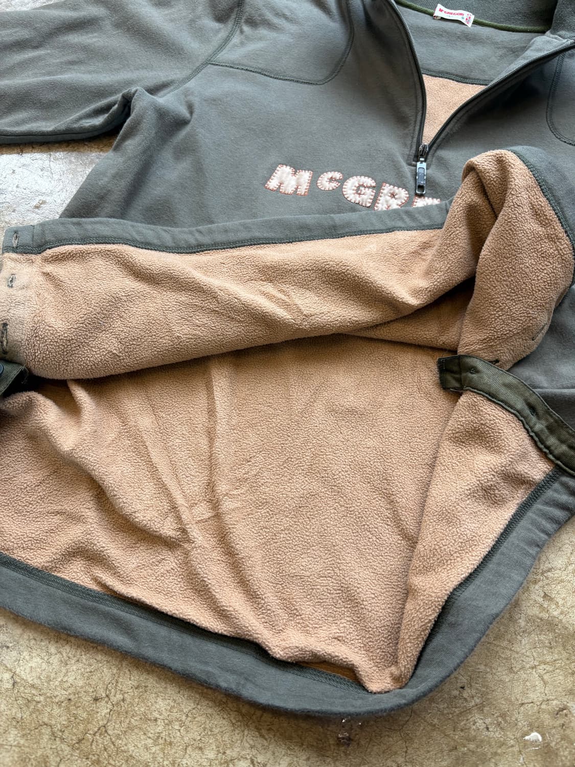 Mcgregor 안감 플리스 하프 집업 스웻 상품이미지4