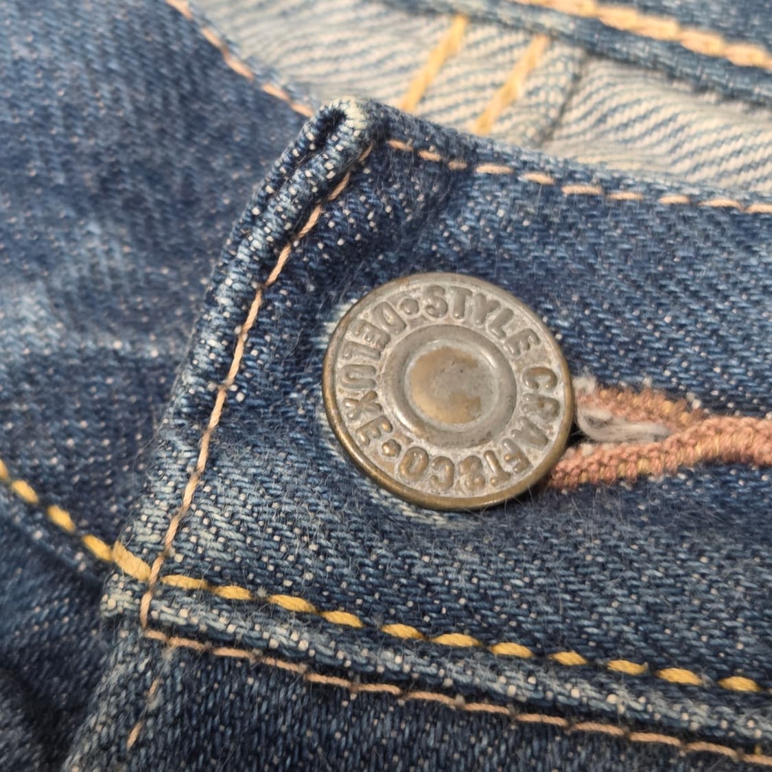 에비수 재팬 2000 NO.02 핑크 카모메 데님 팬츠 상품이미지8