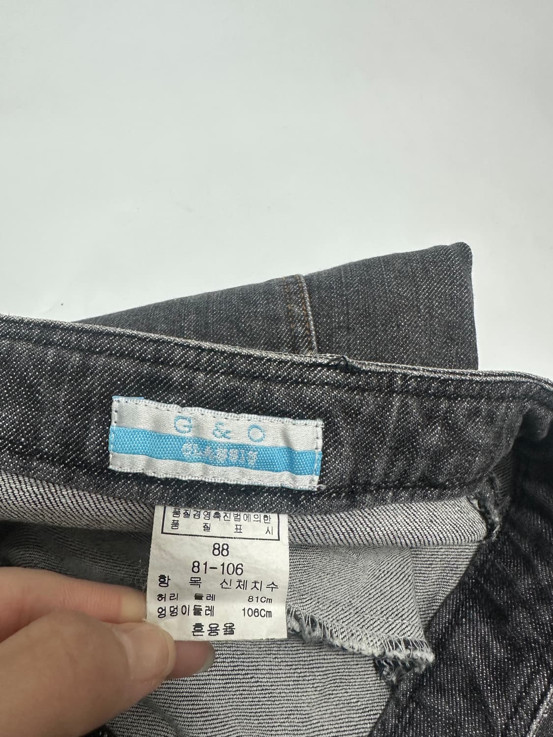 빈티지 y2k 올드스쿨 자수 데님팬츠 상품이미지9