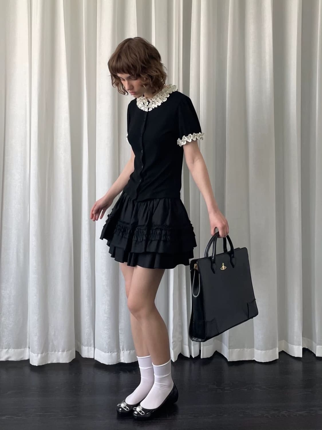 LooseSmell 러플 미니스커트 상품이미지2