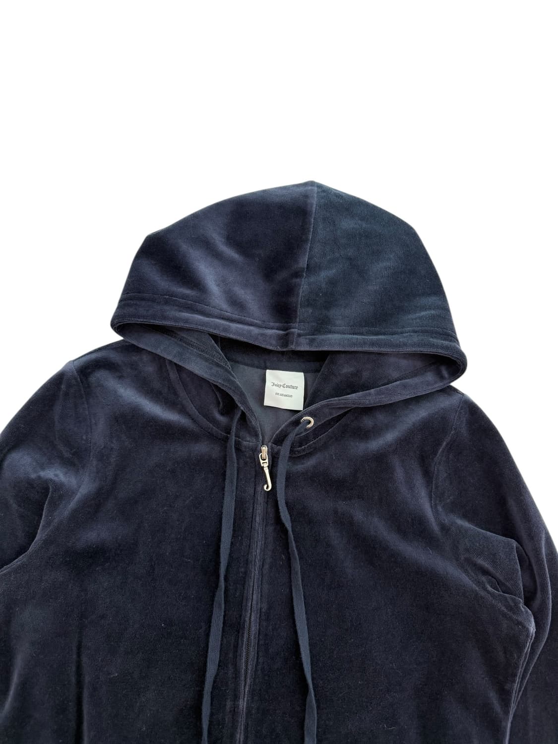 쥬씨 꾸뛰르 네이비 벨벳 후드집업 상품이미지8