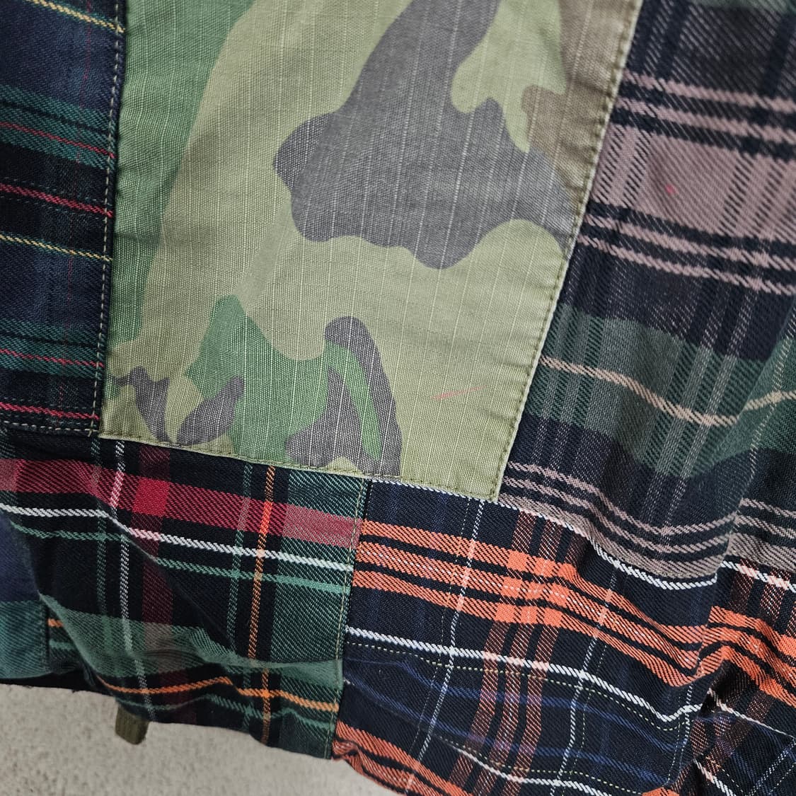 데님앤서플라이 양면 패치워크 베스트 XL 상품이미지7