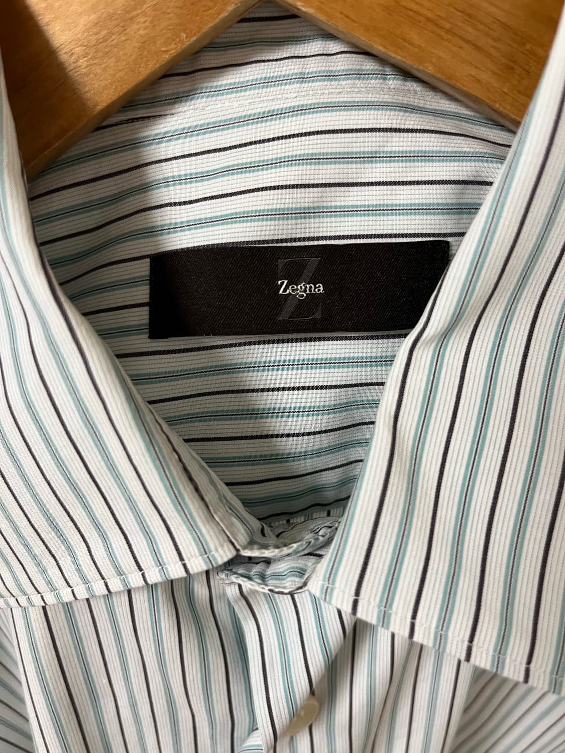 Zegna 스트라이프 셔츠 41/16 정품 상품이미지3