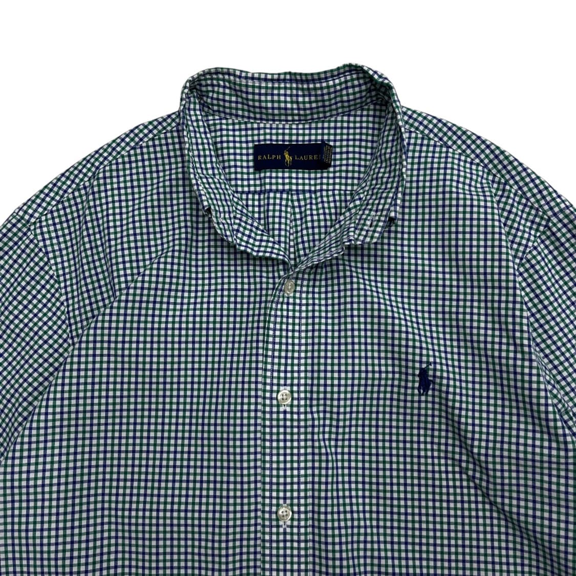 폴로 랄프로렌 그린체크 반팔셔츠 L 상품이미지5
