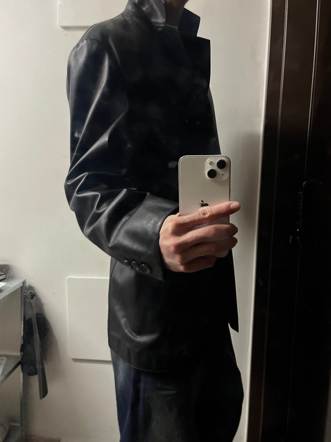 (희소.평생소장) ARMANI COLLEZIONI 리얼 레더 자켓 상품이미지6