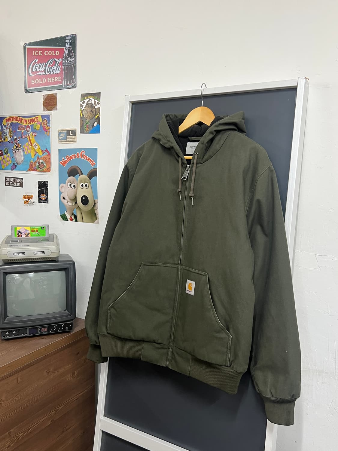 Carhartt WIP 칼하트 모스그린 액티브 워크 자켓 상품이미지1