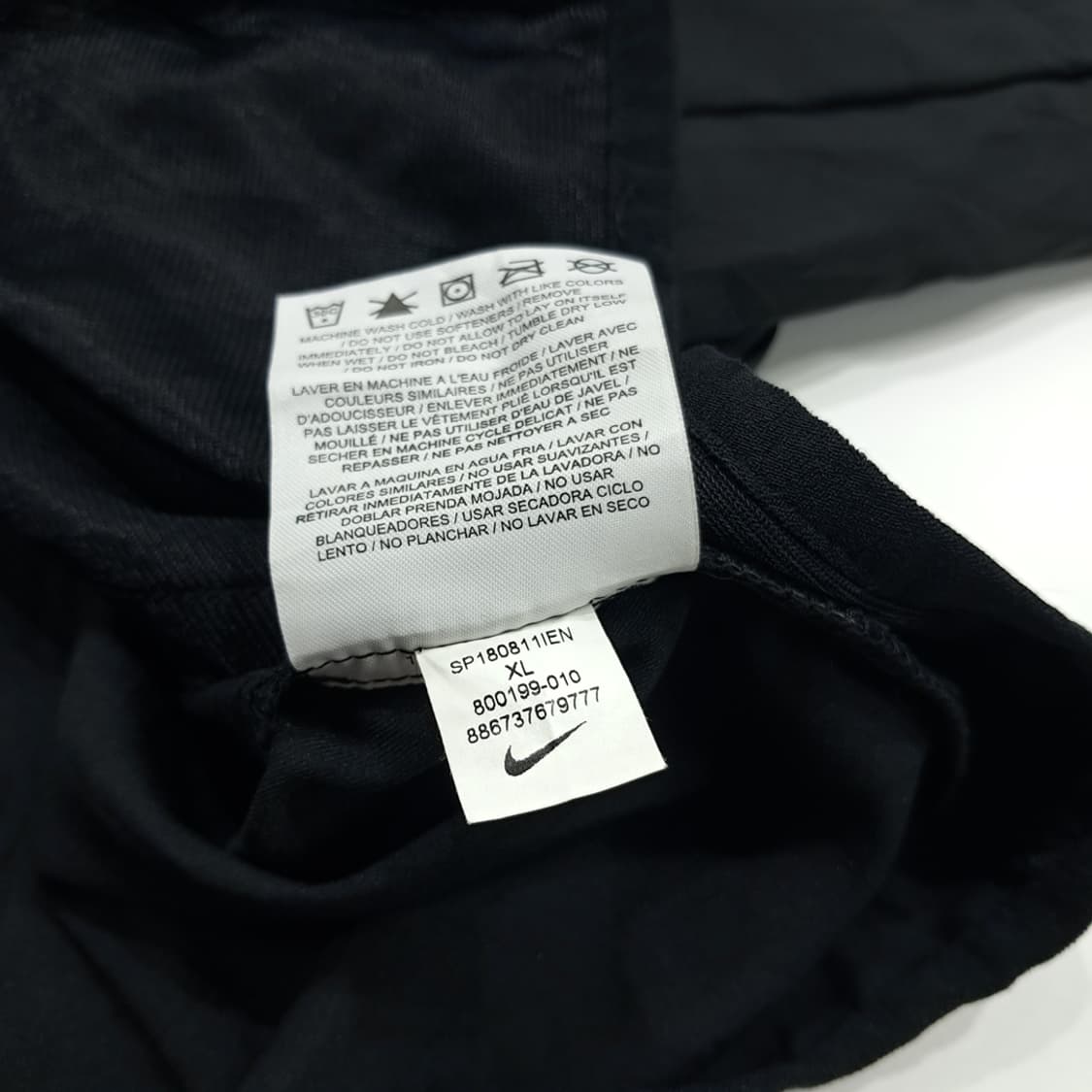 CN818 XL 나이키 DRI-FIT 블랙 트레이닝 바람막이 자켓 상품이미지6