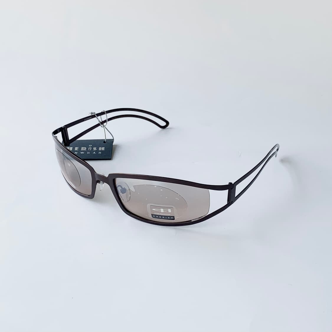 967 데드스탁 빈티지선글라스 브라운 타원형 안경테 클래식 오벌 메탈 상품이미지1