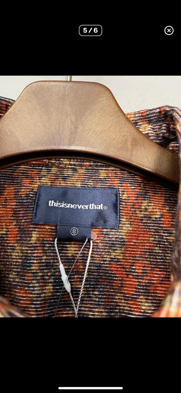 디스이즈네버댓 코듀로이 플로랄 셔츠 A3455 상품이미지5