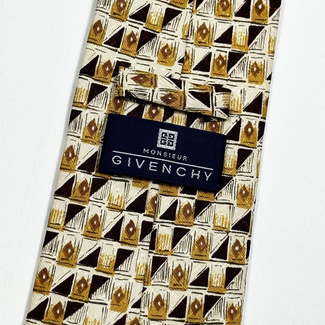 지방시 레트로 빈티지 프랑스 체크 넥타이 상품이미지3