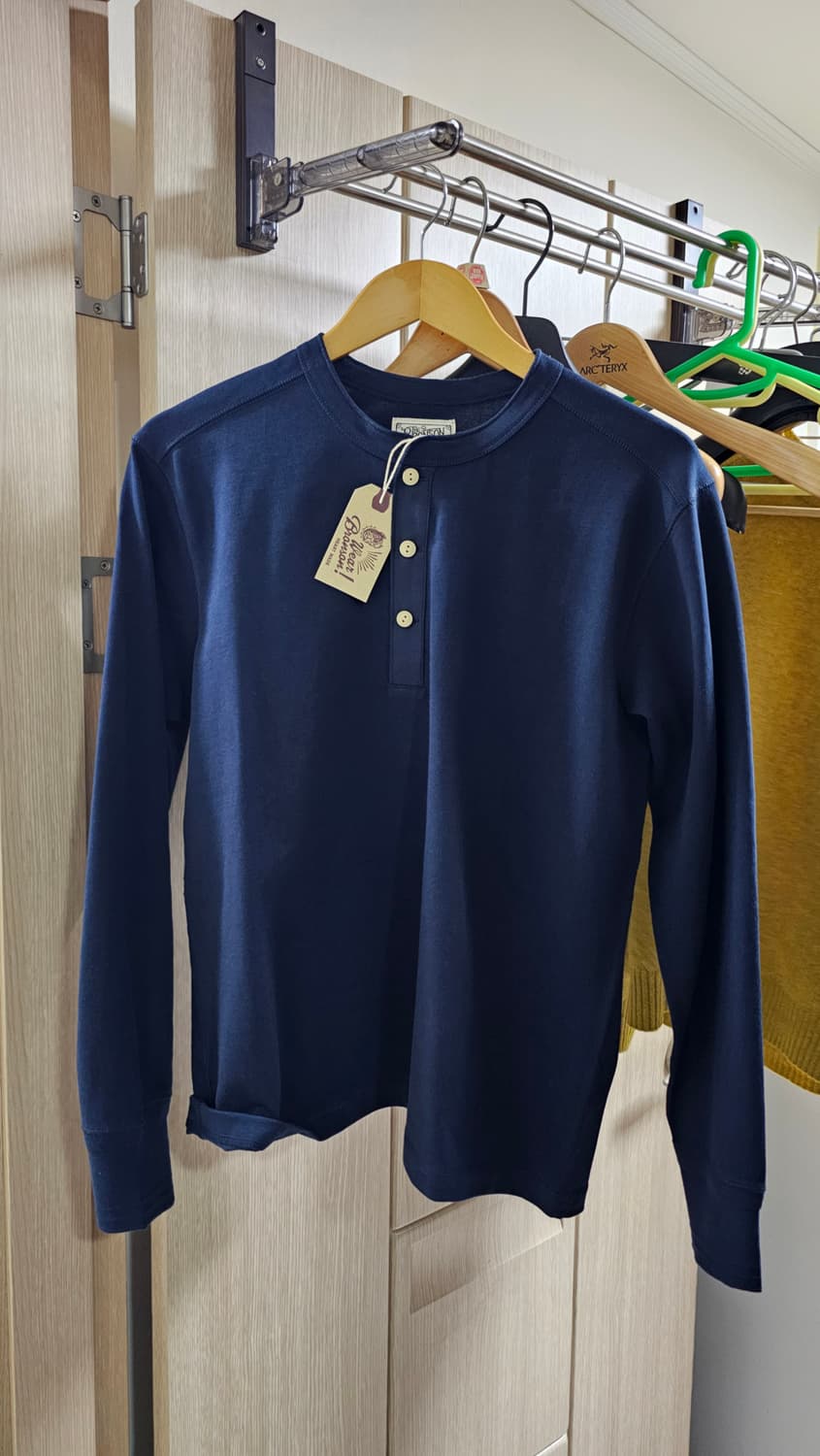 브론슨 헨리넥 롱슬리브 네이비 L(100) 상품이미지3